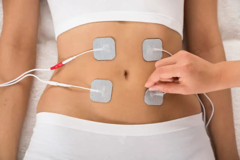 TENS unit on abs